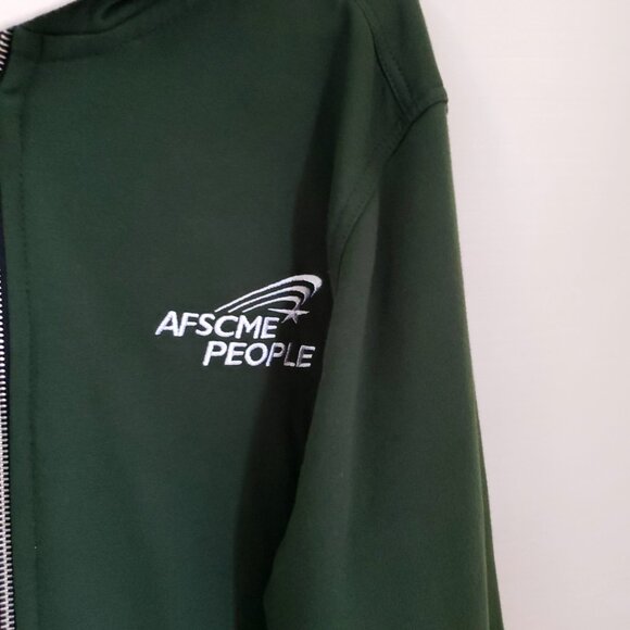 American Roots all American Zip Up Hoodie 100% Cotton XL Forest Green - Picture 5 of 7